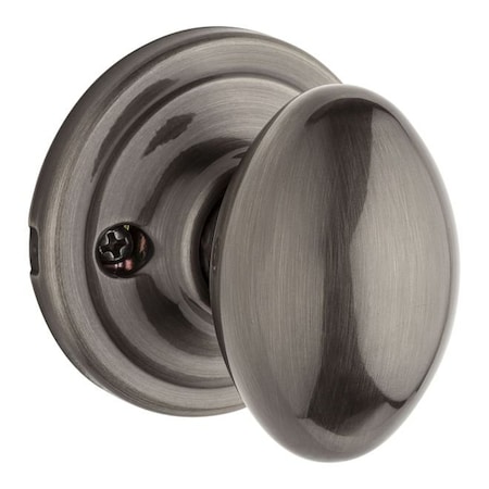 Kwikset Laurel Knob Interior Dummy Handleset Trim, Satin Nickel Blackened 968L-15AGC